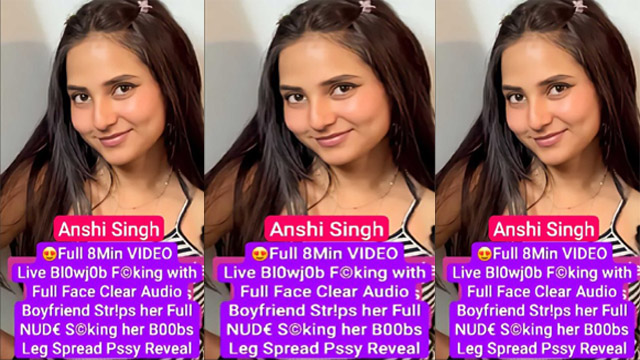 Anshi Singh First Time Ever with Boyfriend – Live Blowjob Fucking with Full Face Clear Audio