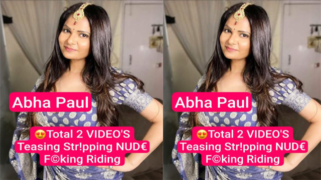 Abha Paul Diwali Surprise Stripping Topless – Full Nude Fucking Riding