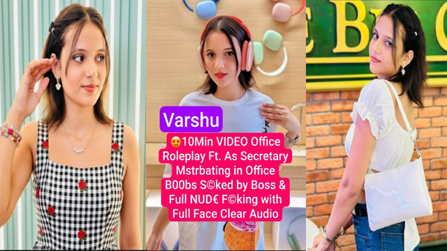 Varshu Actress New Office Roleplay – Secretary Mstrbating in Office Boobs Sucked – by Boss Fucking with Full Face