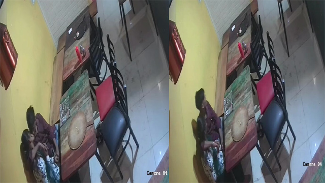 College Lovers Kissing And – Romance In Restaurant