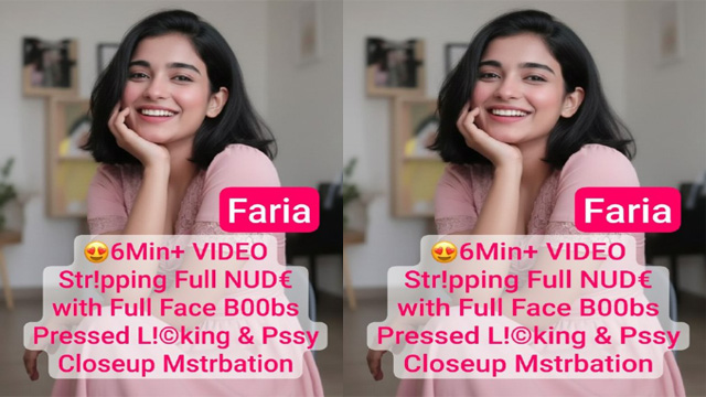 Petite Tiktoker Faria Most Exclusive Boobs Pressed Nude